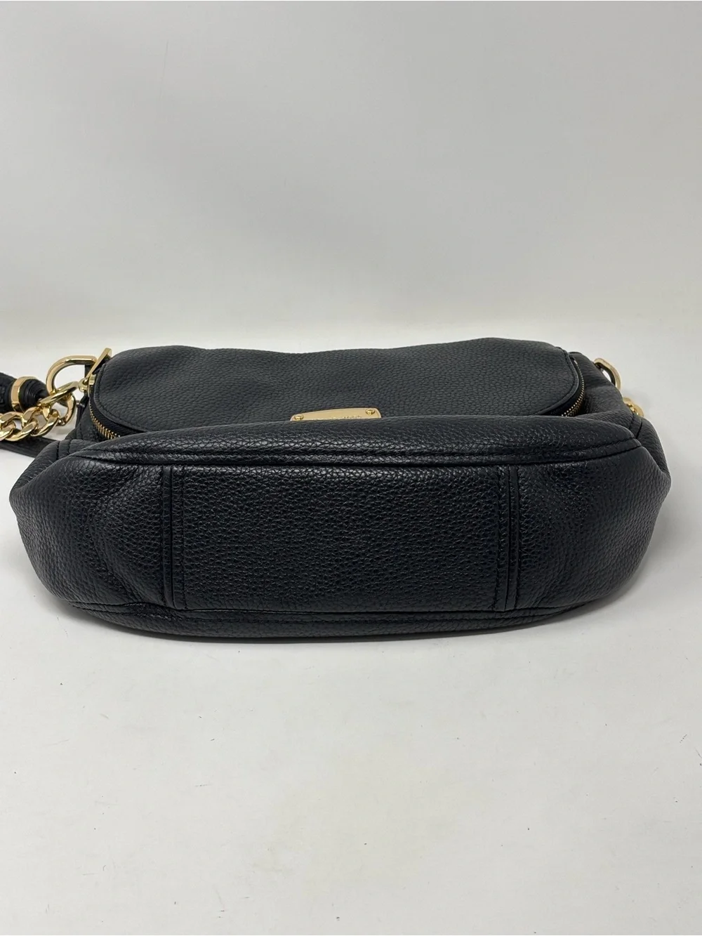 Michael Kors Black Pebbled Leather Bedford Tassel Purse Handbag - Picture 5 of 13